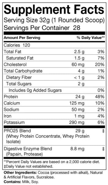 Pro 25 Whey - Cookies & Cream Milkshake